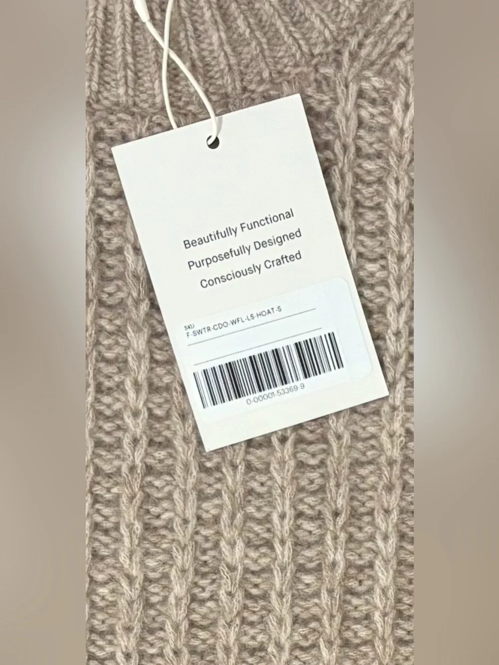 Everlane Waffle Sweater in Cloud | Heathered Oatmeal